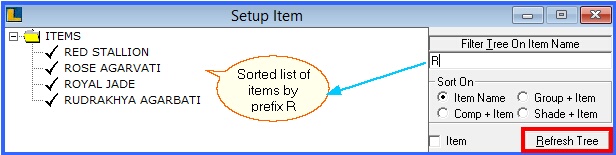 fmcg pack size filter tree